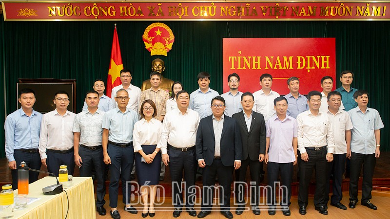 Công ty TNHH VSIP Hải Phòng tìm hiểu cơ hội đầu tư tại tỉnh Nam Định