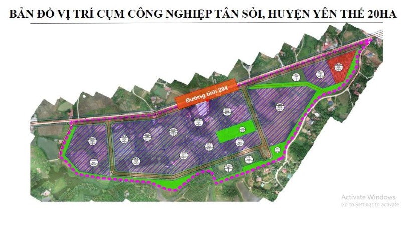 Thành lập Cụm công nghiệp Tân Sỏi, huyện Yên Thế, Bắc Giang