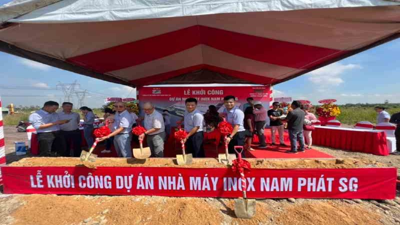 Khởi công Nhà máy Inox Nam Phát Sài Gòn 30 000 m2 tại Long An