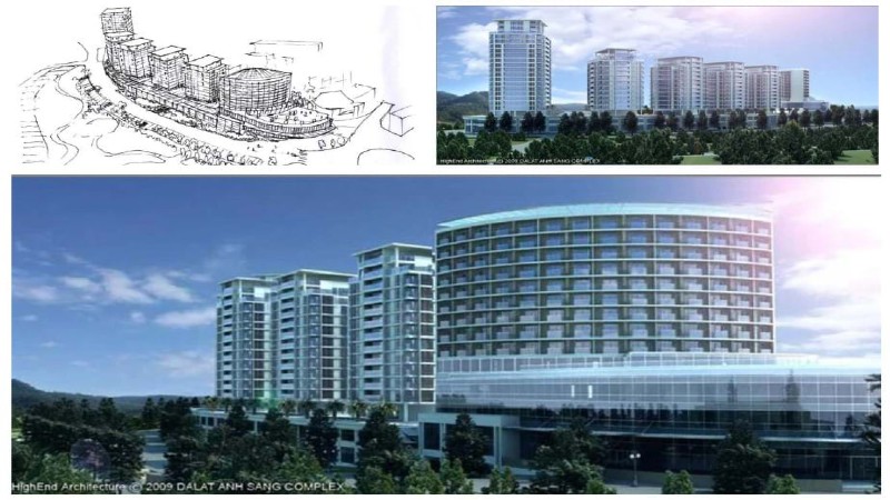 Xem xét dự án Khu trung tâm thương mại Ánh Sáng Đà Lạt cao đến 18 tầng