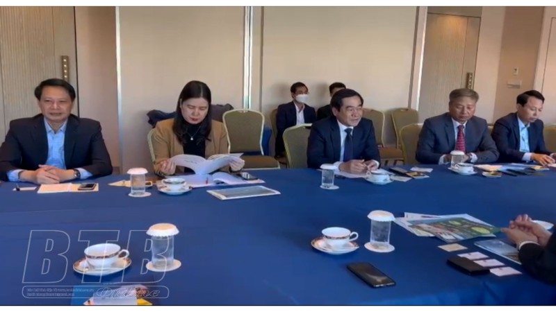 Đoàn công tác của tỉnh làm việc với lãnh đạo Tập đoàn VitJan