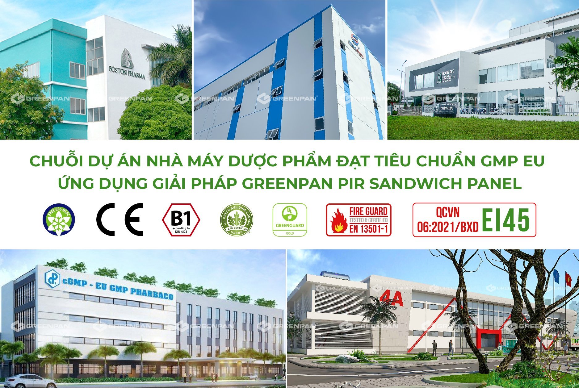 GREENPAN cùng chuỗi dự án nhà máy đạt chuẩn GMP EU