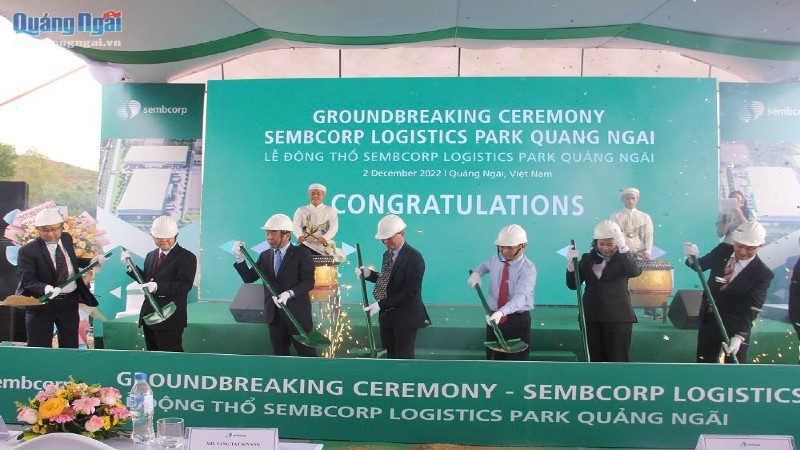 Khởi công dự án Trung tâm Kho vận Sembcorp Quảng Ngãi
