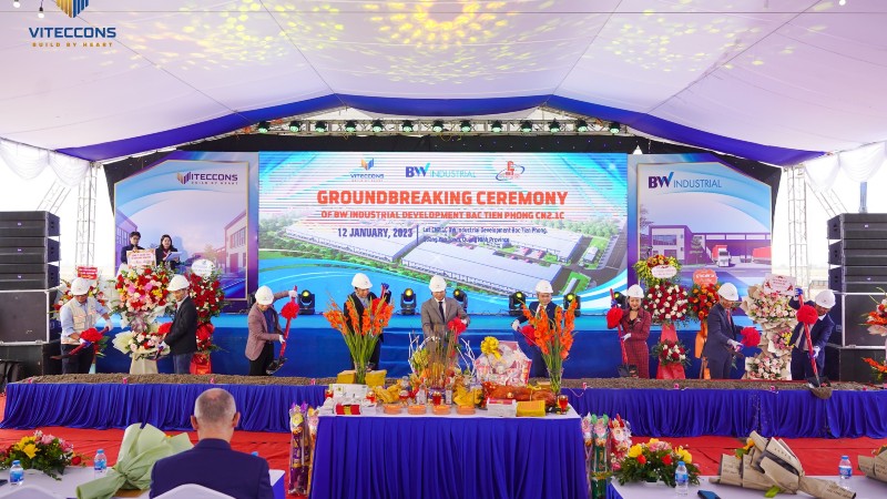 Viteccons khởi công Dự án “Phát triển công nghiệp BW Bắc Tiền Phong CN2.1C”