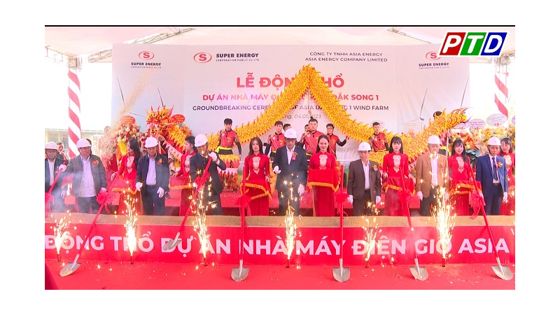 Động thổ dự án nhà máy điện gió Asia Đắk Song 1