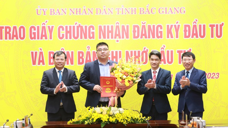 Bắc Giang đón hai dự án 760 triệu USD từ nhà đầu tư Trung Quốc và Singapore