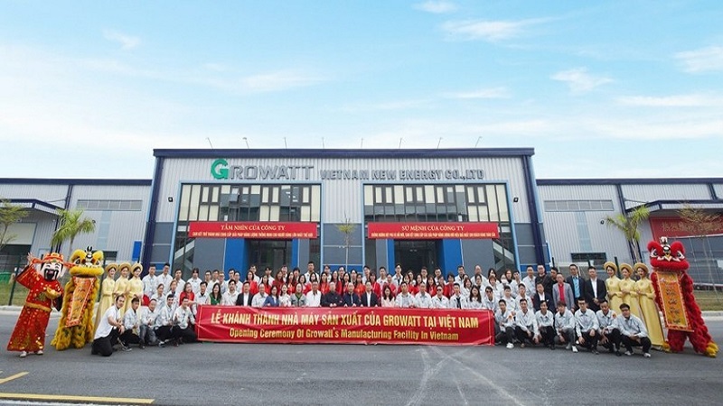 Growatt khánh thành nhà máy sản xuất máy biến tần tại Hải Phòng