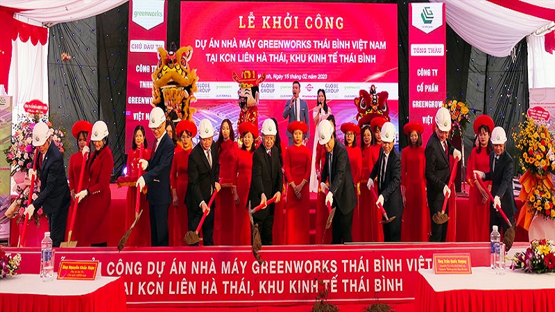 Khởi công dự án Nhà máy Greenworks Thái Bình Việt Nam