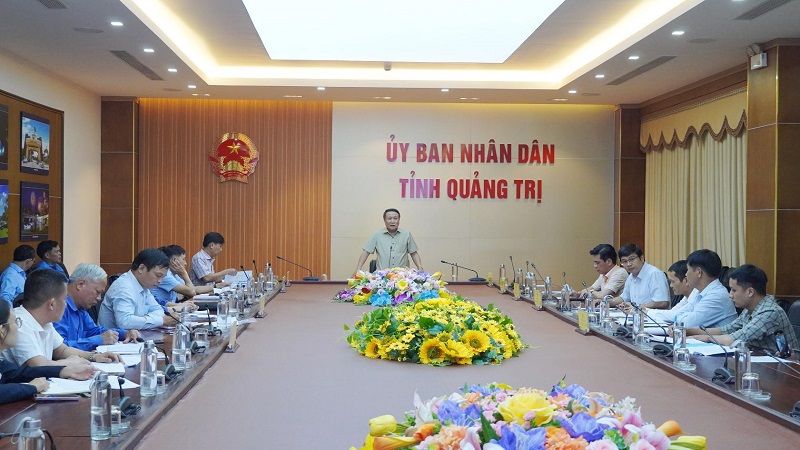 UBND tỉnh nghe báo cáo điều chỉnh chủ trương đầu tư Nhà máy sửa chữa và đóng tàu Cửa Việt