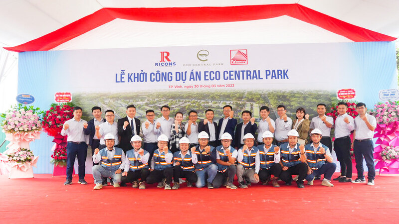 RICONS KHỞI CÔNG DỰ ÁN ECO CENTRAL PARK TẠI THÀNH PHỐ VINH