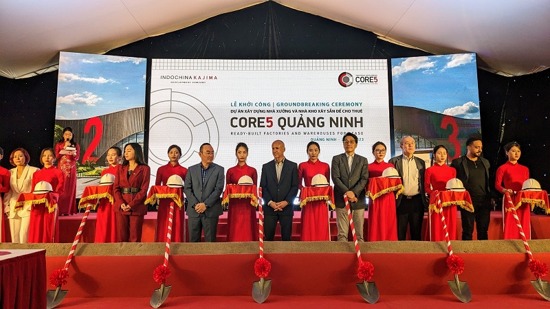 Indochina Kajima khởi công dự án bất động sản công nghiệp Core5 Quảng Ninh