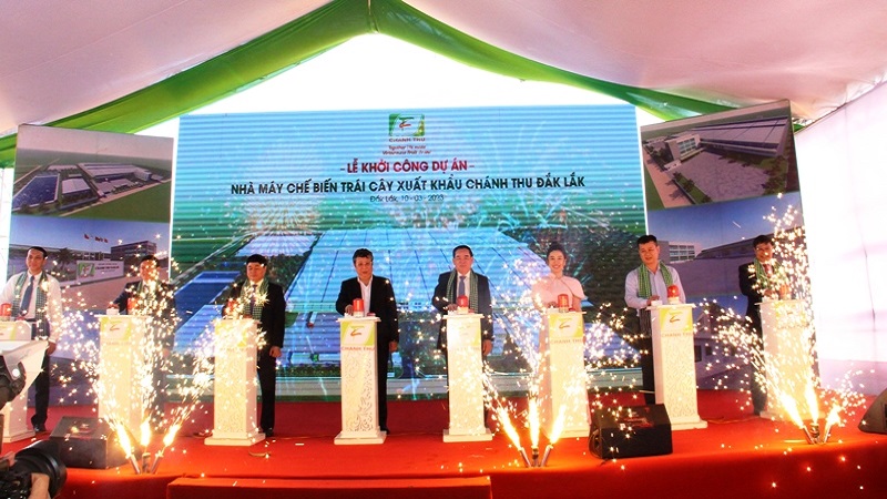 Lễ khởi công Dự án nhà máy chế biến trái cây xuất khẩu Chánh Thu Đắk Lắk