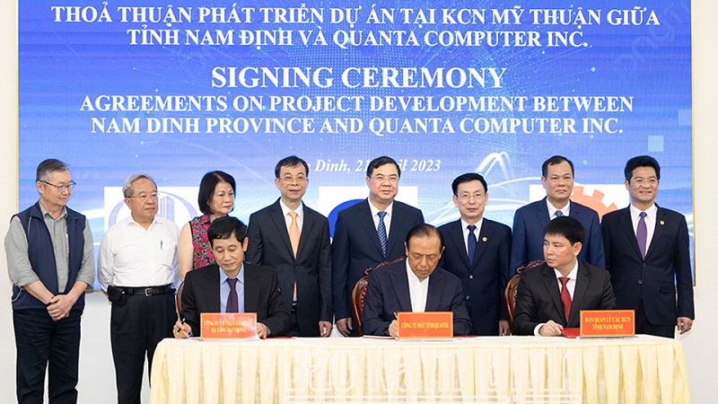 Nam Định ký kết thỏa thuận phát triển dự án với Tập đoàn Quanta