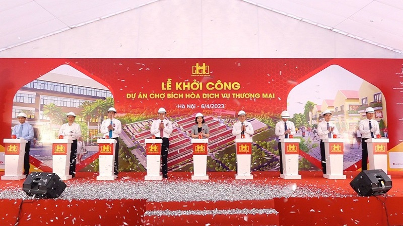 Khởi công xây dựng chợ dịch vụ – thương mại Bích Hòa, Thanh Oai