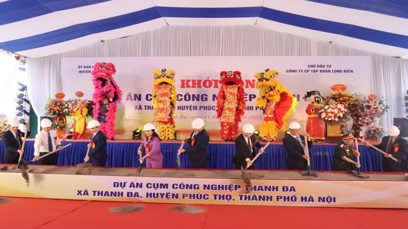Khởi công xây dựng Cụm công nghiệp 250 tỷ đồng tại huyện Phúc Thọ