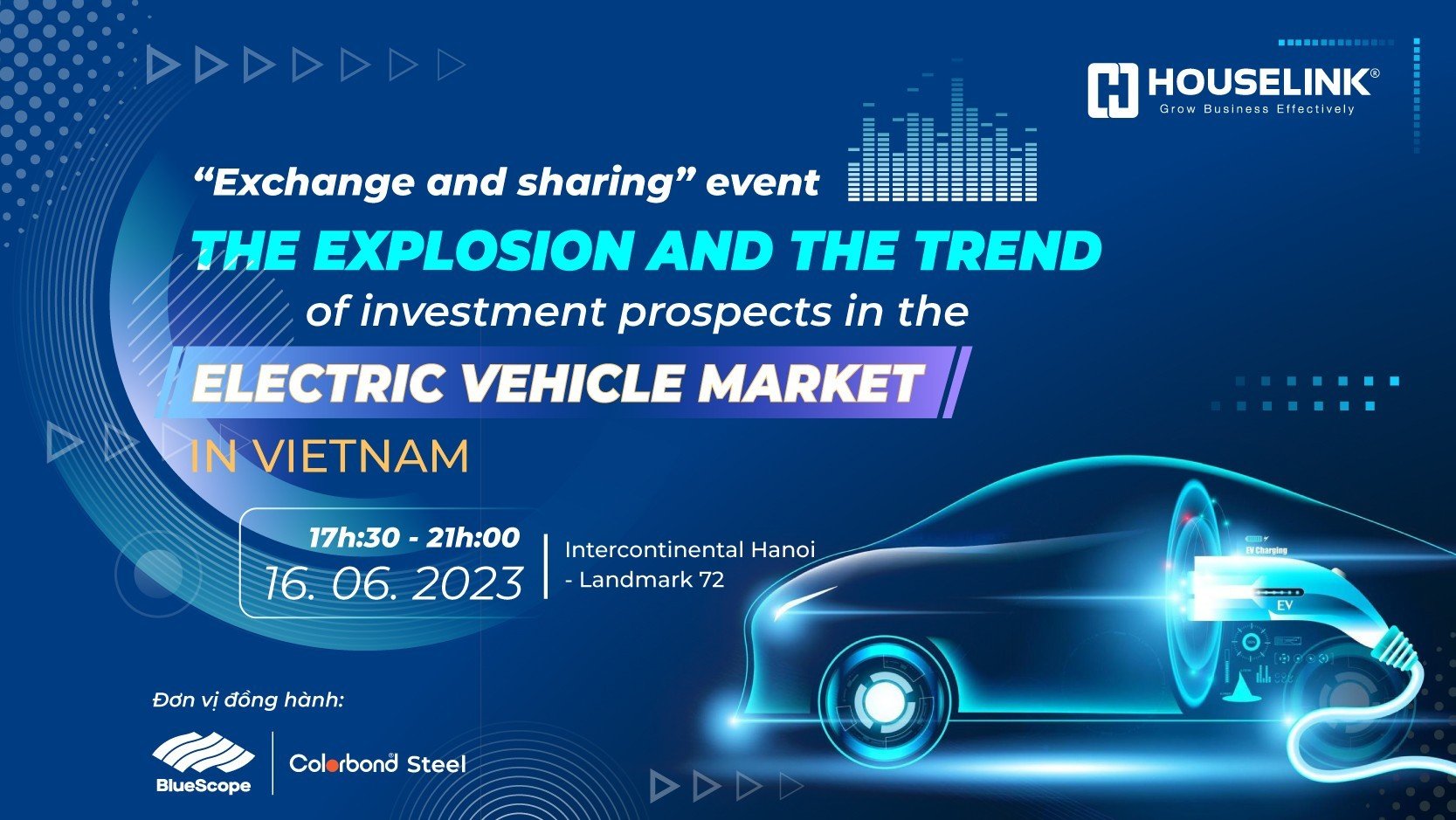 The “Exchange and Sharing” event – “The explosion and the trend of investment prospects in the Electric vehicle market in Vietnam”