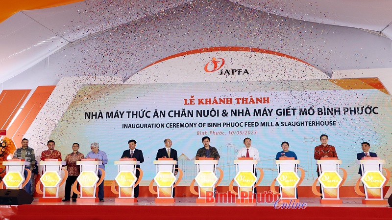 Japfa khánh thành nhà máy thức ăn chăn nuôi và giết mổ hiện đại nhất tại Bình Phước