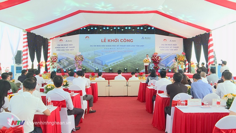 Khởi công Dự án Nhà máy khoa học kỹ thuật kim loại Tân Việt tại KCN WHA