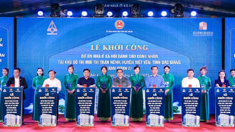 Thành viên Kinh Bắc khởi công dự án nhà ở xã hội gần 5.000 tỷ đồng tại Bắc Giang