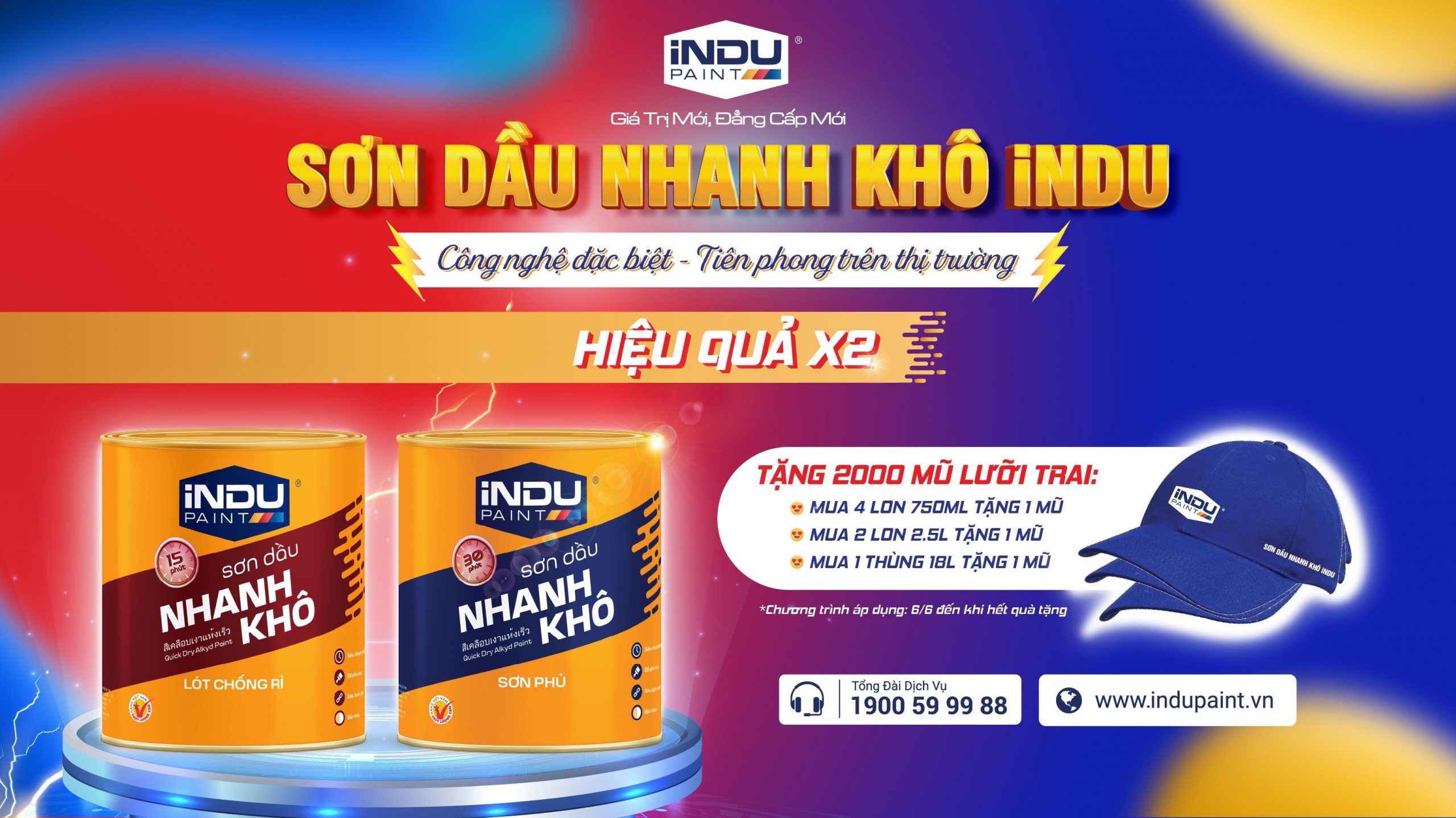 Ra mắt sản phẩm mới –  sơn dầu nhanh khô INDU – Công nghệ đặc biệt – tiên phong trên thị trường – hiệu quả x2