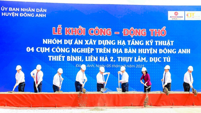Hà Nội động thổ 4 cụm công nghiệp gần 1.600 tỉ đồng