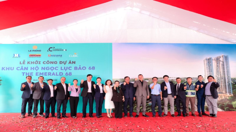 Coteccons và Tập đoàn Lê Phong khởi công dự án The Emerald 68