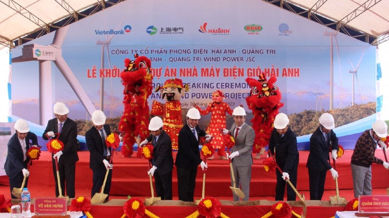 Khởi công dự án Nhà máy điện gió Hải Anh tại Quảng Trị