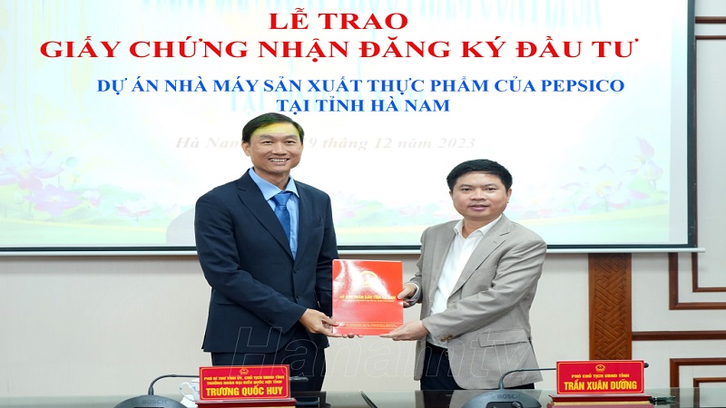 Pepsico Việt Nam đầu tư hơn 2.000 tỷ đồng xây dựng Nhà máy sản xuất thực phẩm tại Hà Nam