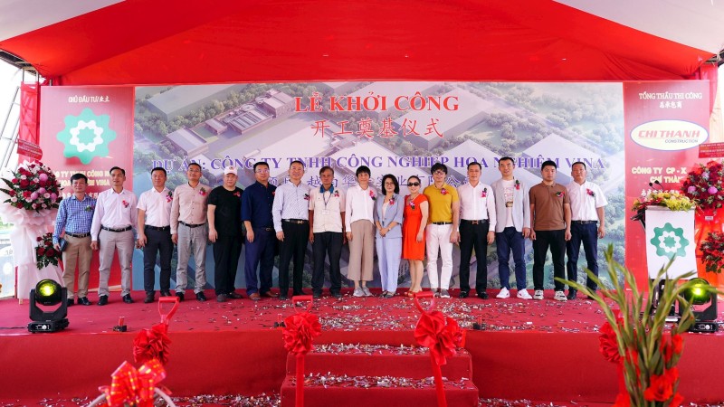 Khởi công xây dựng Nhà máy Công nghiệp Hoa Nghiêm VINA