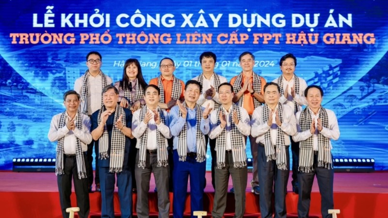 Phổ thông FPT khởi công xây trường liên tiếp ở Hậu Giang, Thanh Hoá, Huế