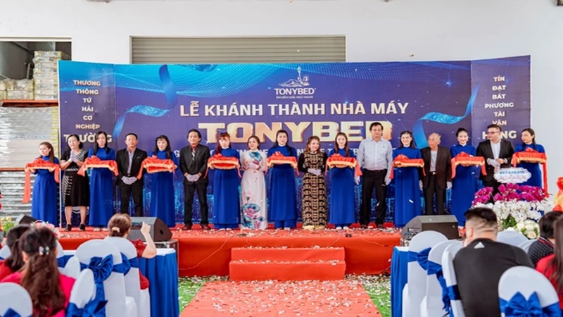 Thương hiệu nệm 30 năm Tonybed khánh thành nhà máy mới gần 5 triệu USD