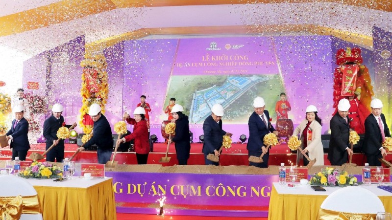 Hà Nội: Khởi công Cụm công nghiệp Đông Phú Yên rộng hơn 41 ha
