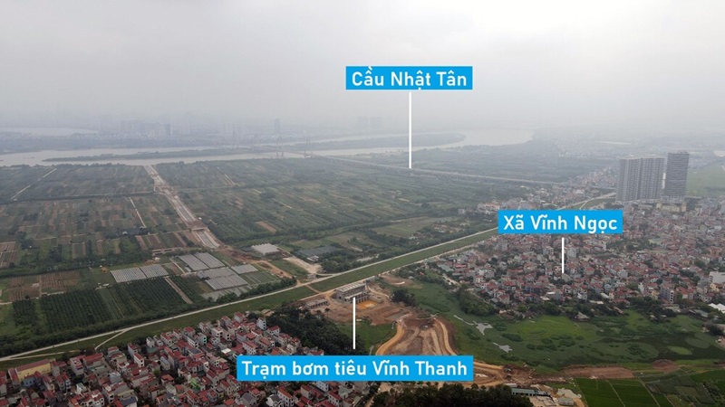 Toàn cảnh khu đô thị rộng 268 ha trong Phân khu sông Hồng thuộc huyện Đông Anh sắp đấu thầu chọn nhà đầu tư