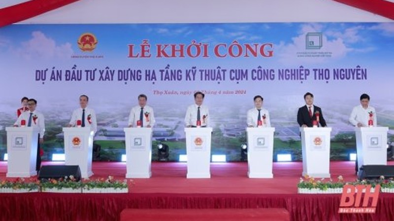 KHỞI CÔNG DỰ ÁN ĐẦU TƯ XÂY DỰNG HẠ TẦNG KỸ THUẬT CỤM CÔNG NGHIỆP THỌ NGUYÊN
