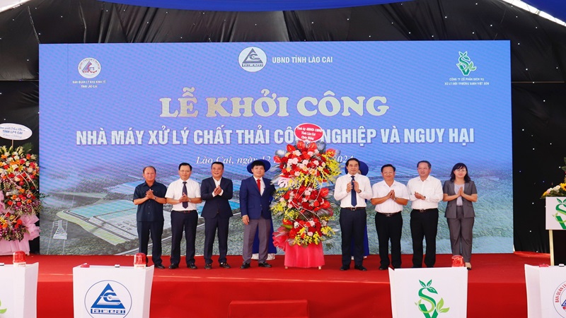 Khởi công xây dựng dự án “Nhà máy xử lý chất thải công nghiệp và nguy hại” tại Khu công nghiệp Tằng Loỏng, Bảo Thắng, Lào Cai