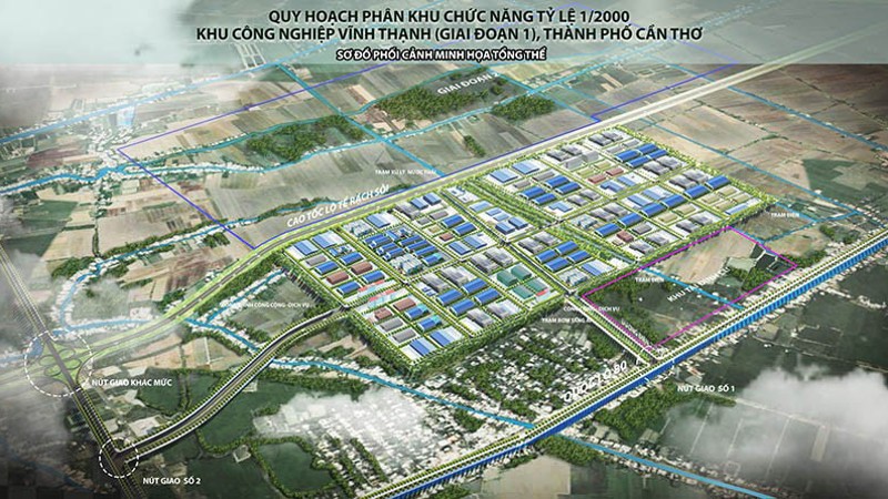 Cần Thơ: Trình quy hoạch phân khu xây dựng khu công nghiệp Vĩnh Thạnh (giai đoạn 2)