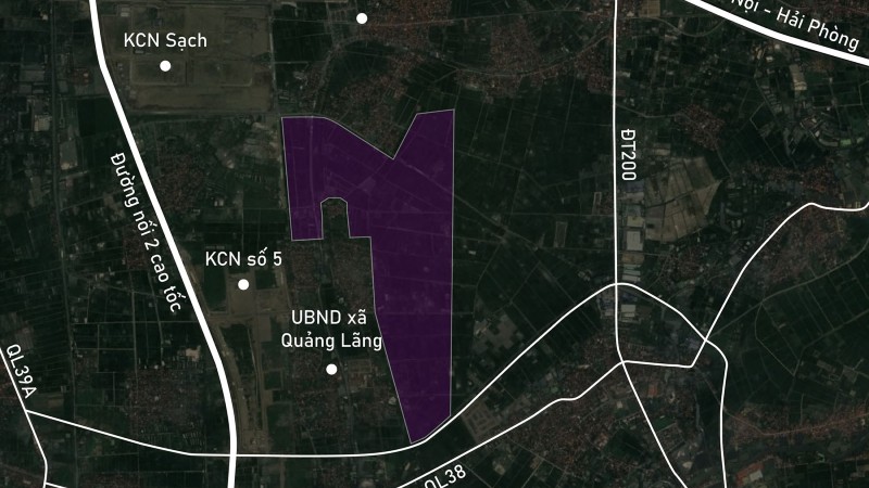 Toàn cảnh nơi quy hoạch KCN Thổ Hoàng 250 ha ở Hưng Yên vừa được chấp thuận chủ trương đầu tư