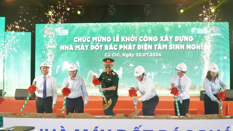 TPHCM khởi công nhà máy đốt rác phát ￼điện Tâm Sinh Nghĩa￼
