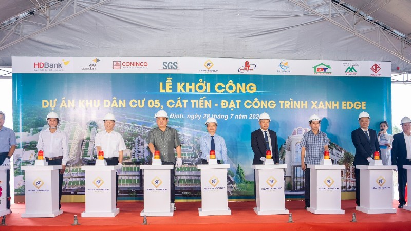 Bình Định: Khởi công Dự án Khu dân cư 05 Cát Tiến
