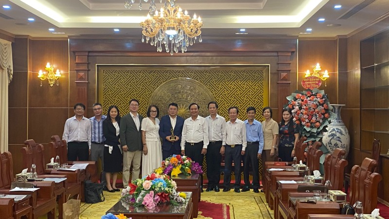 UBND tỉnh làm việc với đoàn khảo sát của công ty TNHH phát triển DRP Hàn Quốc