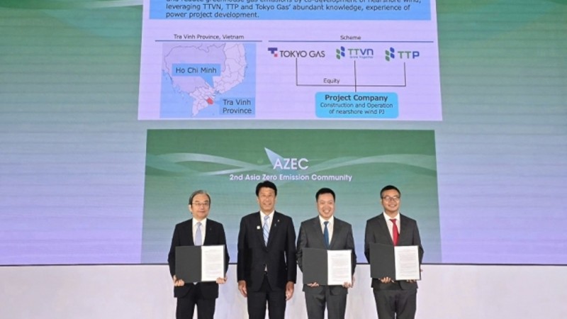 Trường Thành Việt Nam, TEG và Tokyo Gas hợp tác phát triển dự án điện gió triệu đô