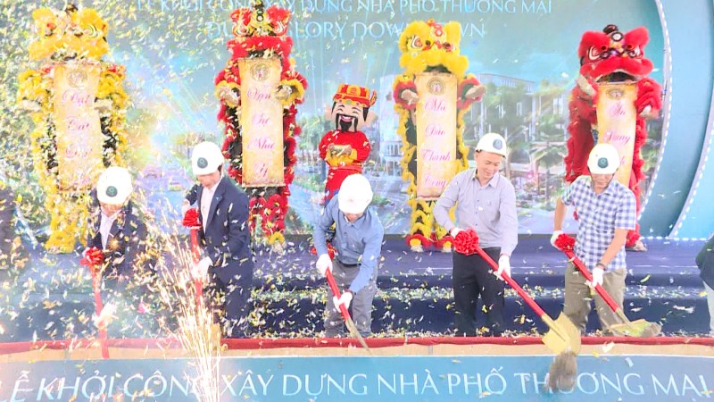 Khởi công dự án phố thương mại công viên Glory Downtown tại thành phố Thái Bình