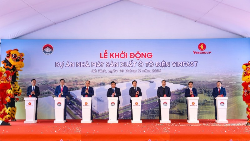 Chính thức khởi động nhà máy ô tô điện VinFast Hà Tĩnh: 8 tháng sau đi vào hoạt động, công suất ban đầu 300.000 xe/năm