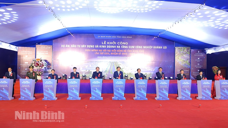 Ninh Bình khởi công Dự án đầu tư xây dựng và kinh doanh hạ tầng Cụm công nghiệp Khánh Lợi