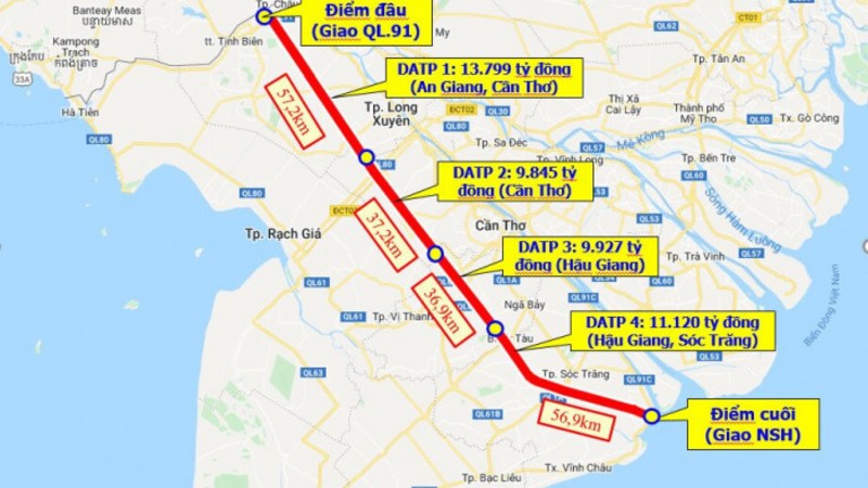 Thủ tướng ‘chốt’ thời gian hoàn thành tuyến cao tốc gần 45.000 tỷ, nối 4 tỉnh Tây Nam Bộ