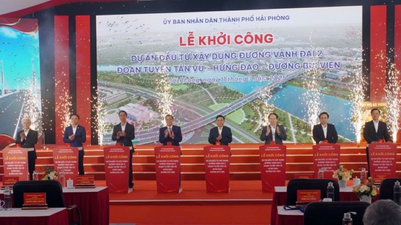 Hải Phòng: Khởi công dự án đường vành đai 2 hơn 7.000 tỷ đồng