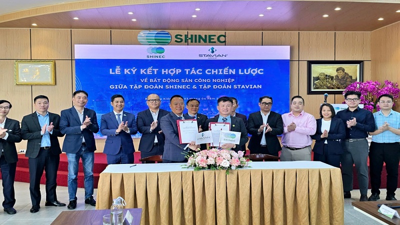 Tập đoàn Shinec ‘bắt tay’ Tập đoàn Stavian làm BĐS công nghiệp sinh thái