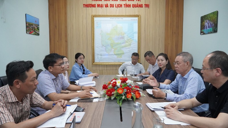 IPA Quảng Trị làm việc với một số doanh nghiệp Trung Quốc về năng lượng và công nghệ