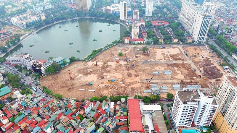 Bắt đầu xây dựng dự án tổ hợp trung tâm thương mại, dịch vụ, văn hóa trên ‘đất vàng’ Giảng Võ