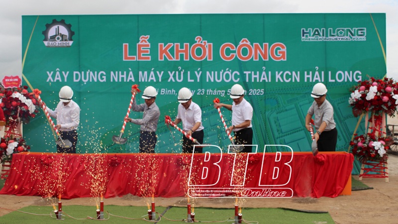 Khởi công xây dựng nhà máy xử lý nước thải khu công nghiệp Hải Long